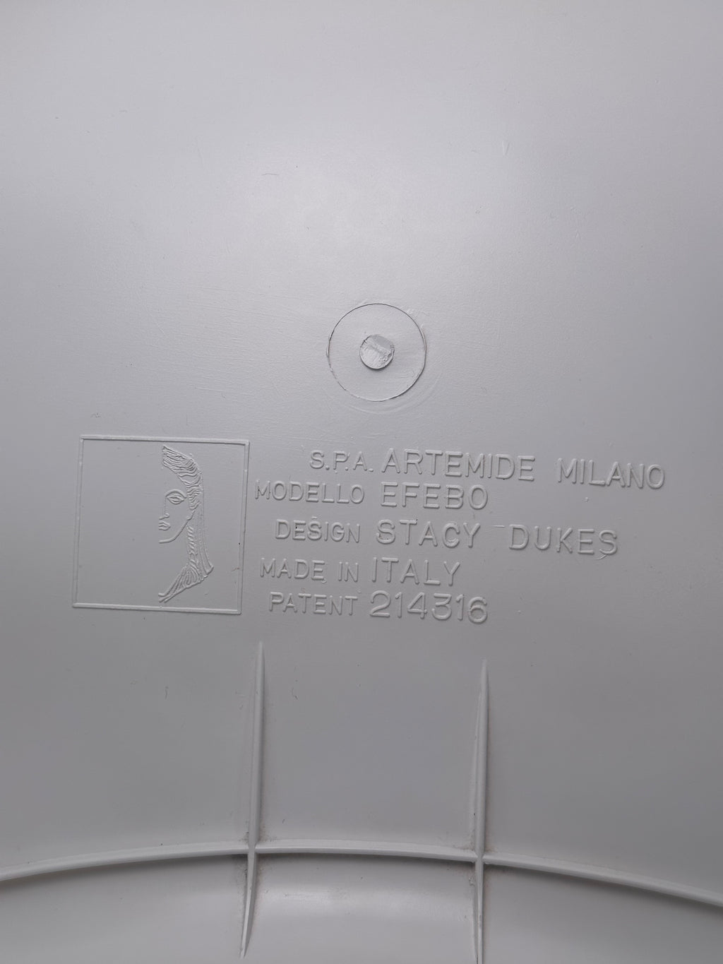 Tabouret efebo par Stacy Dukes pour Artemide, Italie 1966