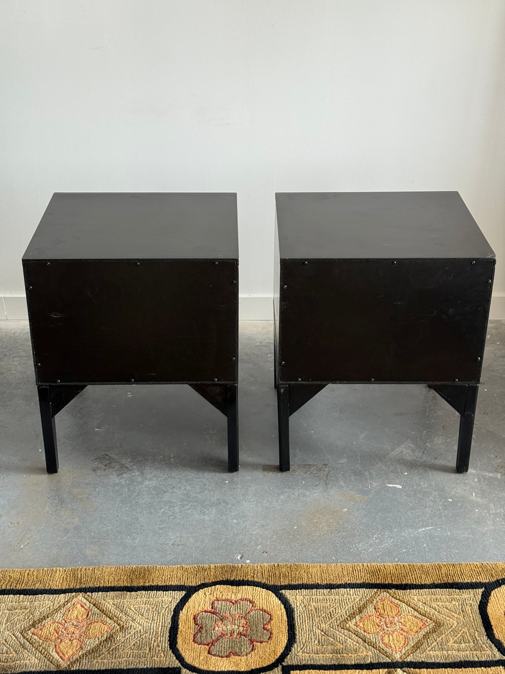 Paire de tables de chevet chromées par Henri Vallières, Québec 1970s
