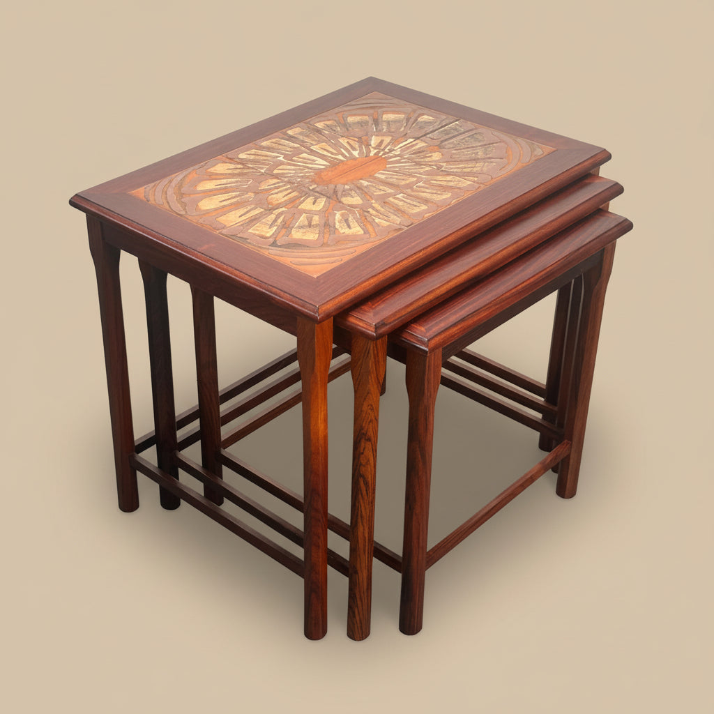 Tables gigognes par Møbelfabrikken Toften, Danemark, 1960s