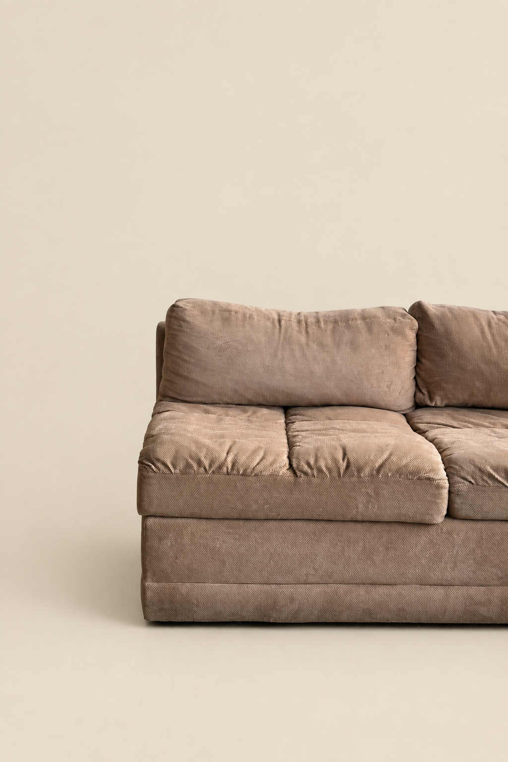 Sofa modulaire vintage 4 morceaux avec divan lit