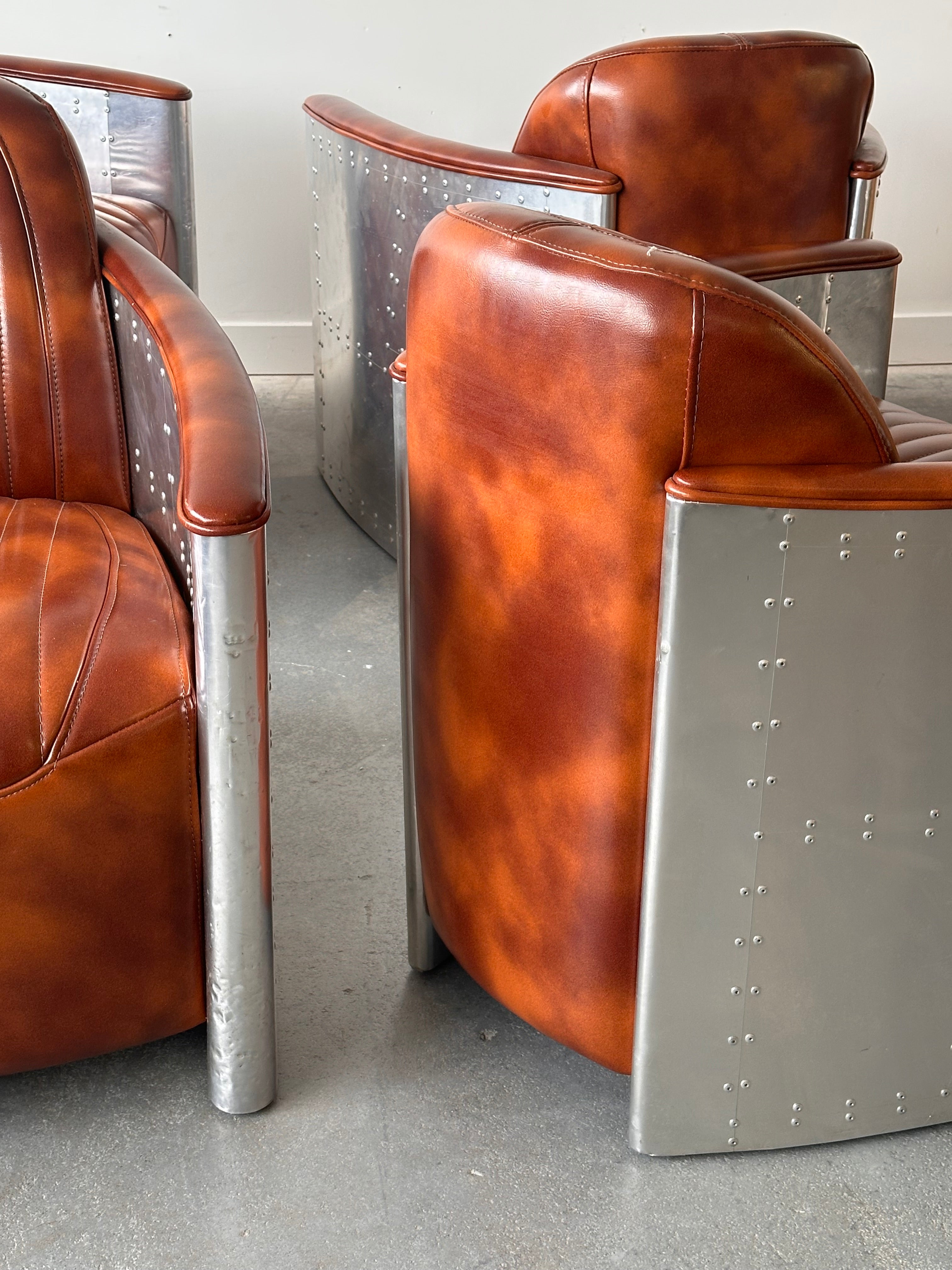 Chaise de lounge Aviateur en aluminium
