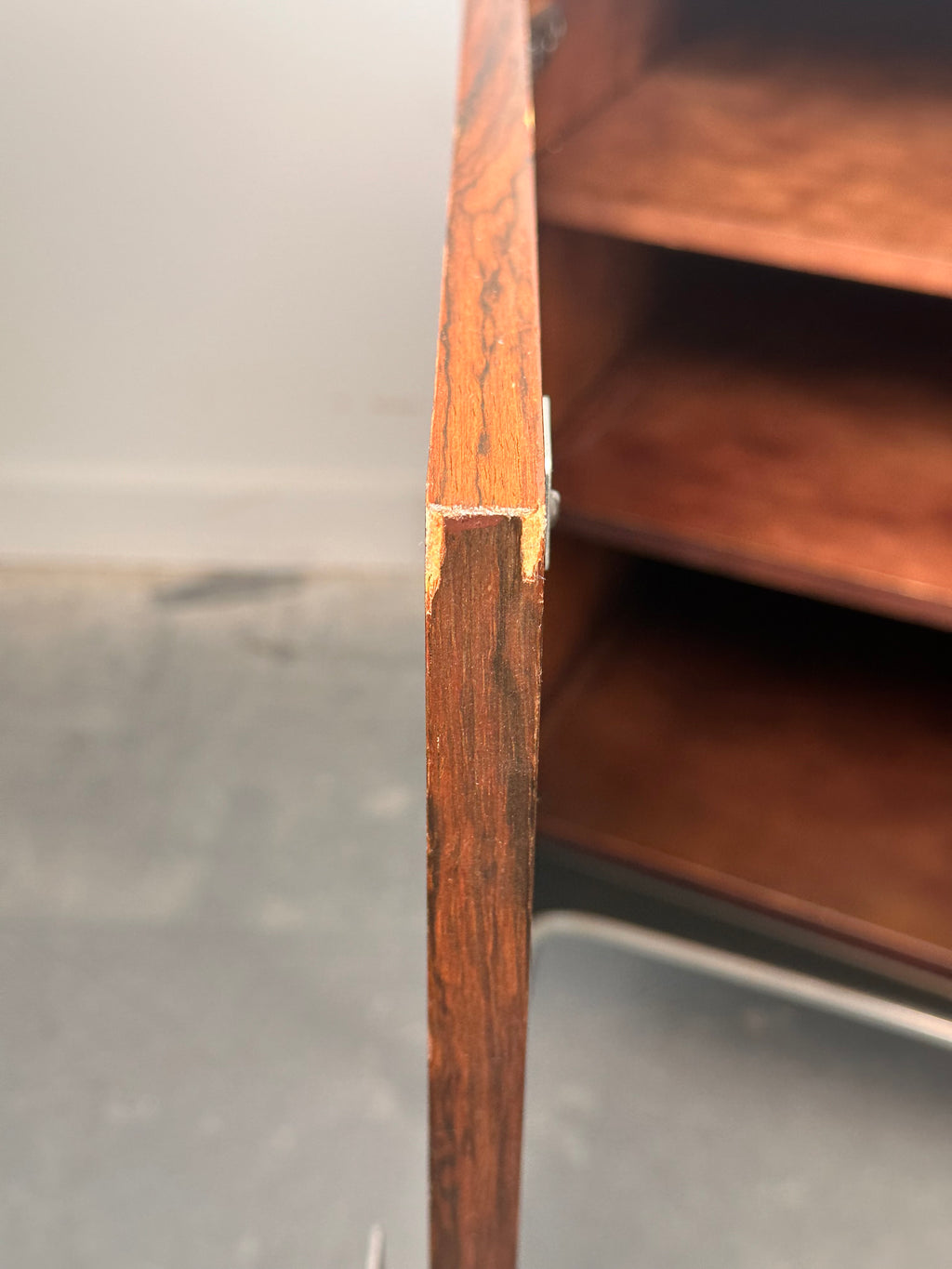 Rosewood sideboard by Henri Vallières, made in Quebec, 1970s