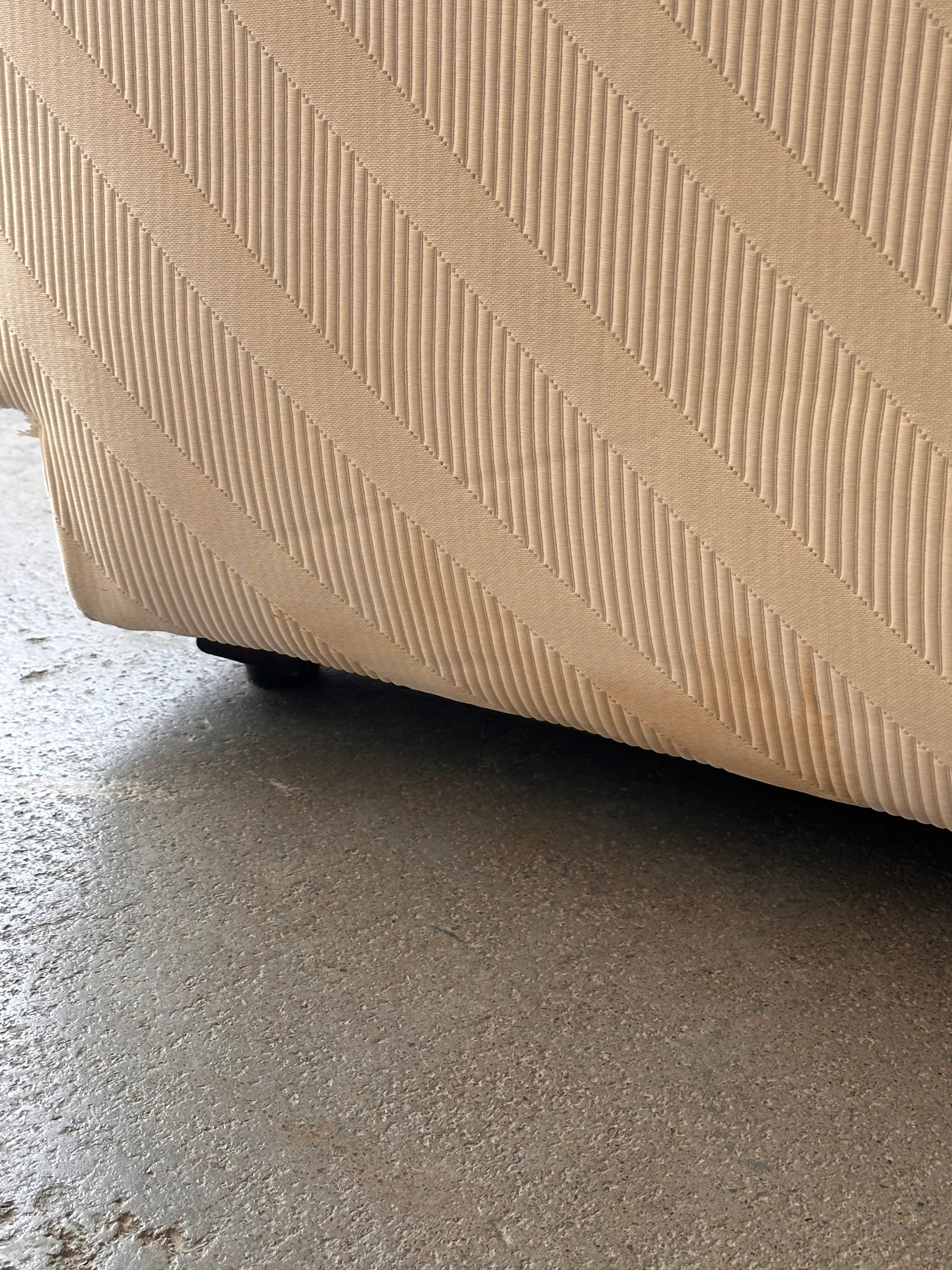 Divan modulaire blanc par Bernhardt