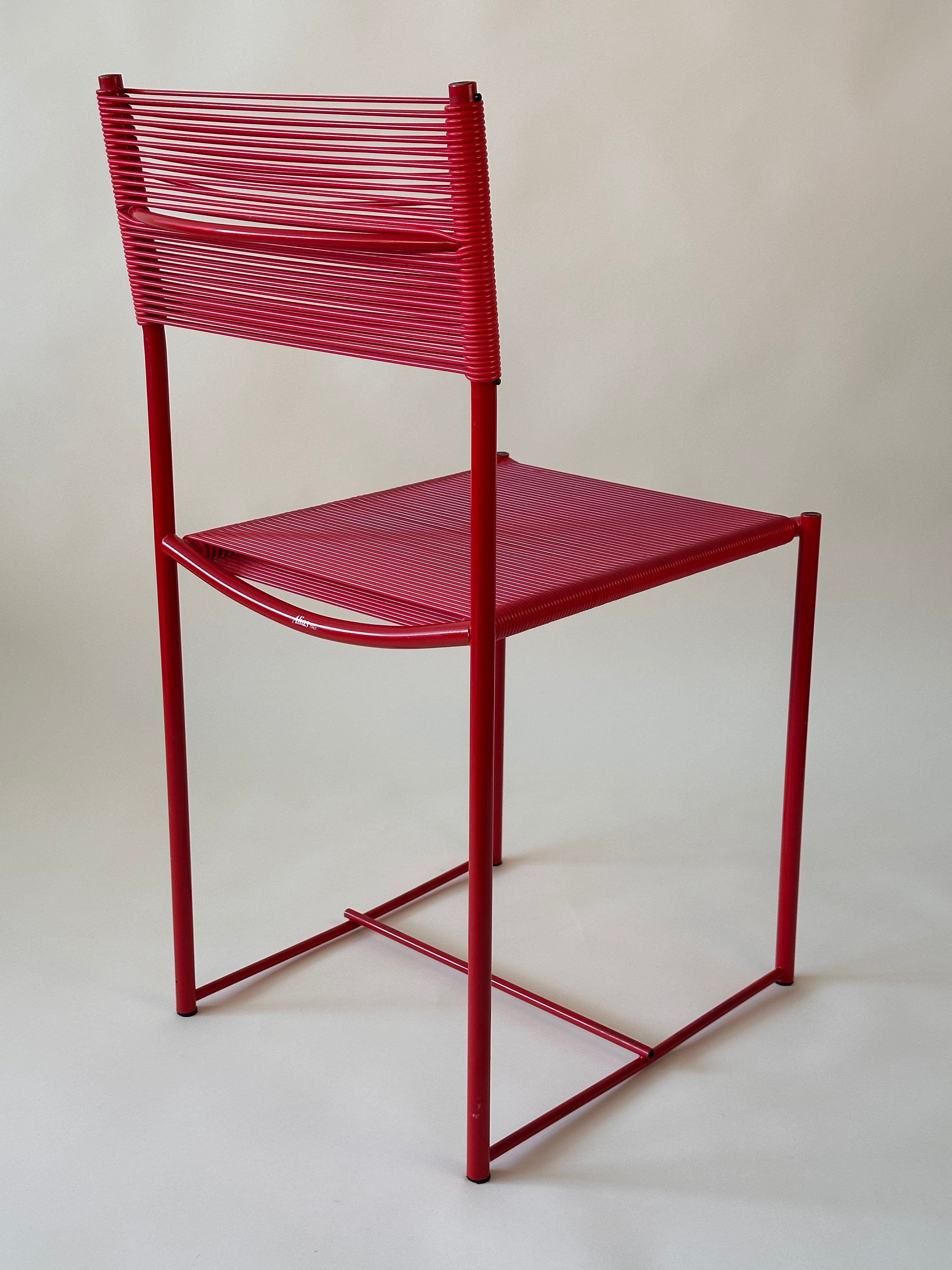 Set de 6 chaises spaghetti par Giandomenico Belotti pour Alias