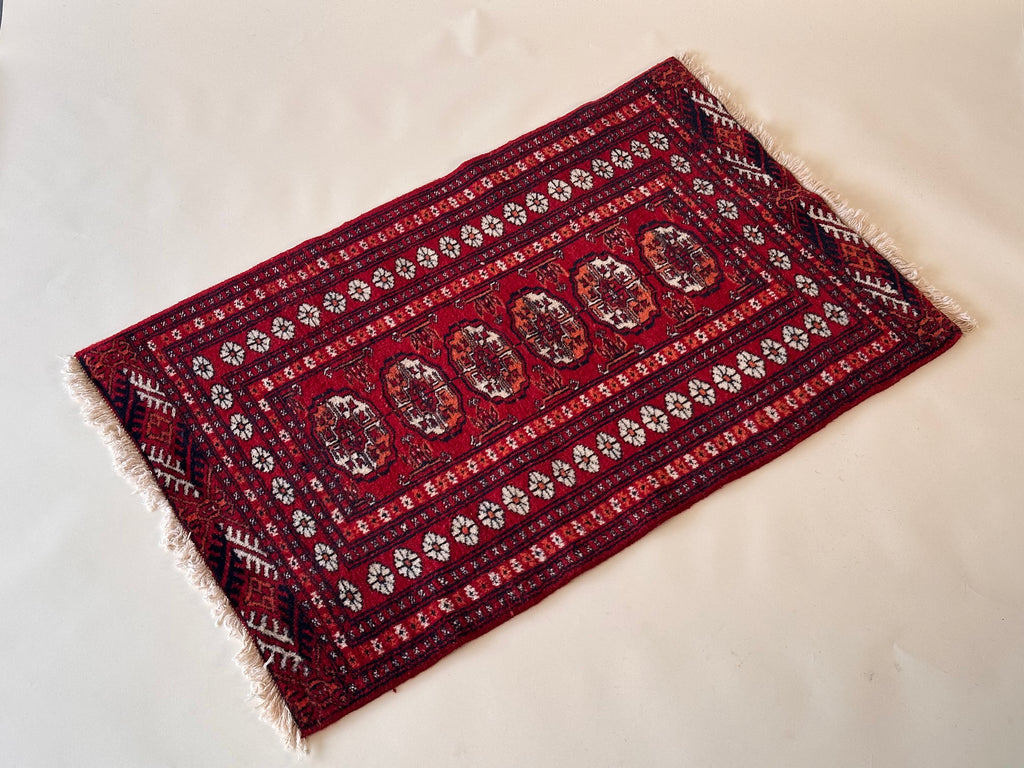 Tapis Bokhara vintage en laine,noué à la main