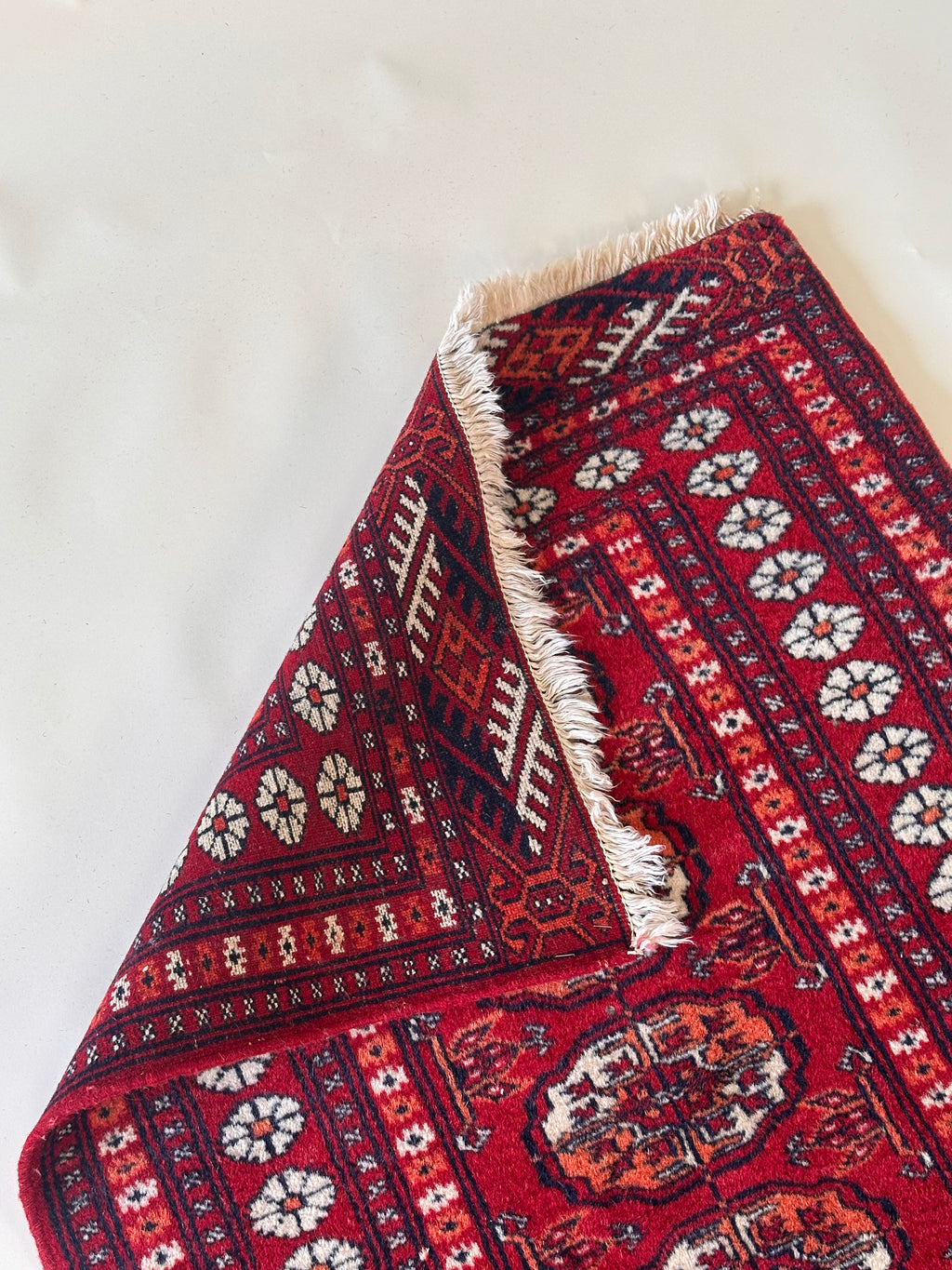 Tapis Bokhara vintage en laine,noué à la main