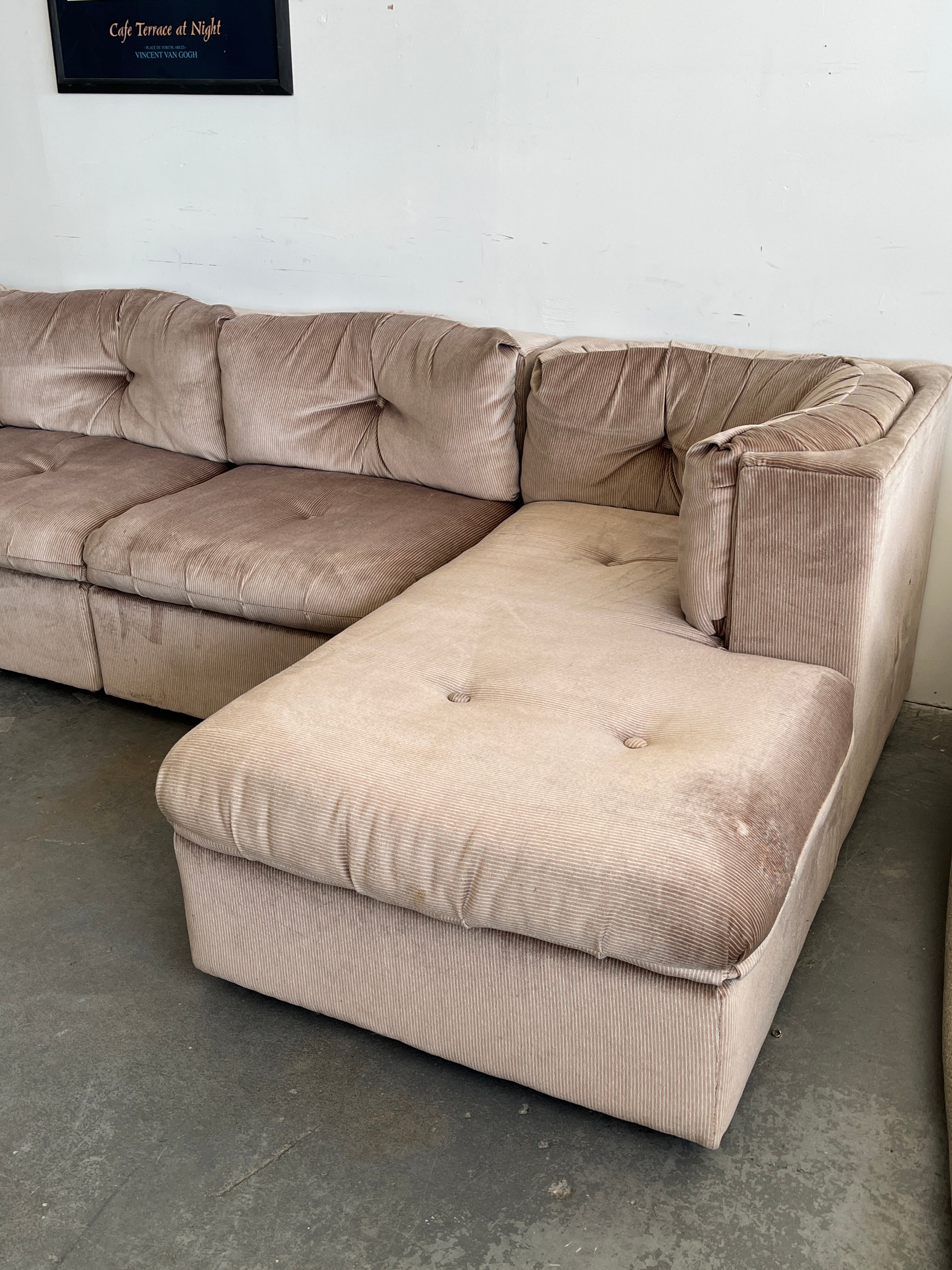 Divan modulaire vintage 6 morceaux par VicLine
