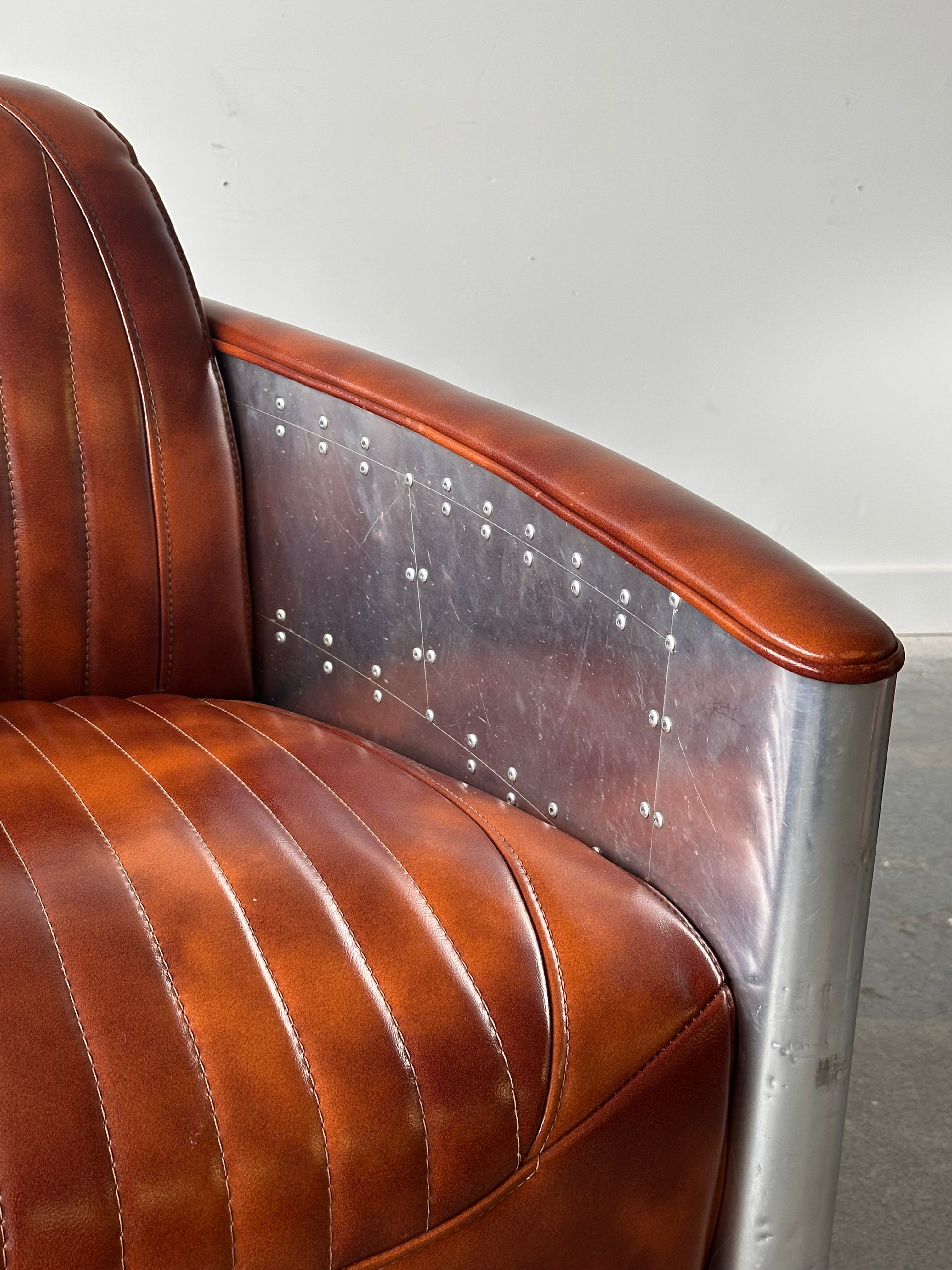 Chaise de lounge Aviateur en aluminium
