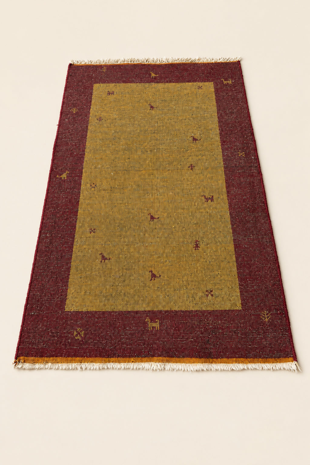 Tapis "Indo-Gabbeh" en laine par IKEA, 1990s