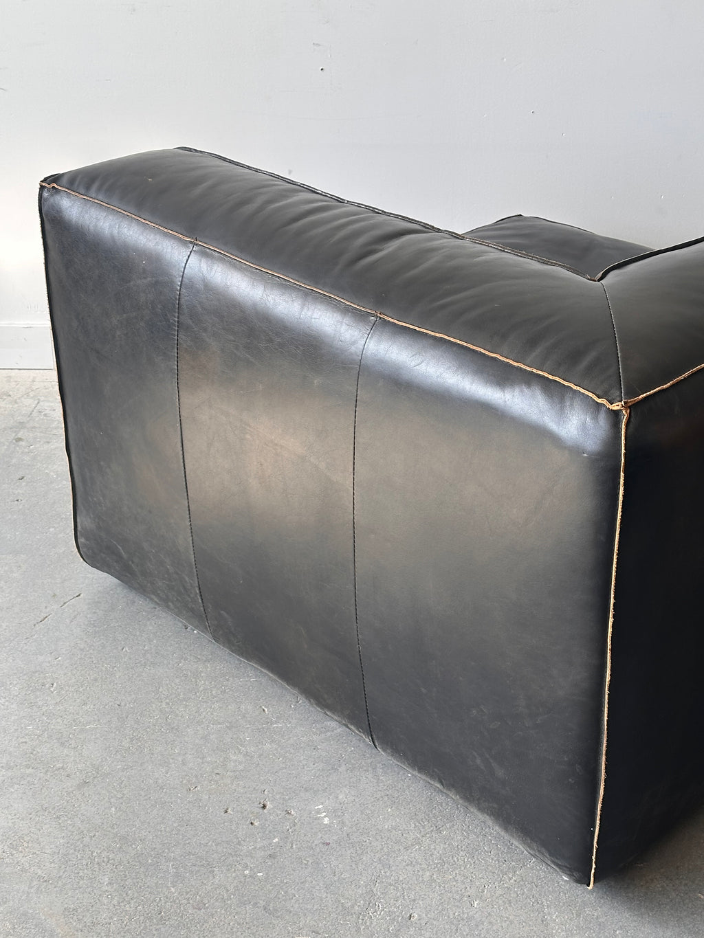 Divan modulaire 5 morceaux en cuir