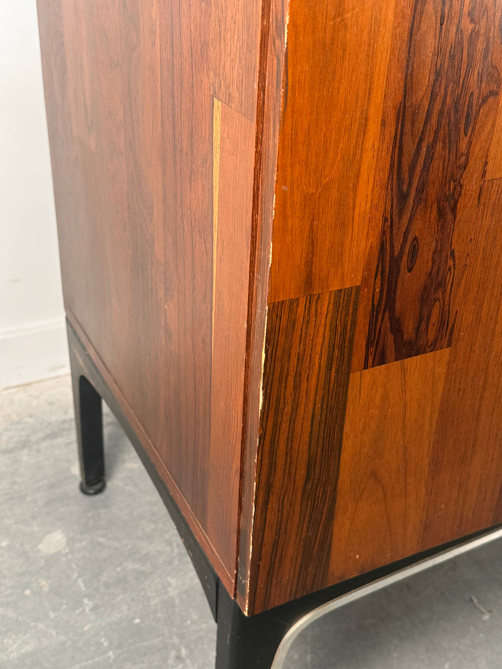 Rosewood sideboard by Henri Vallières, made in Quebec, 1970s