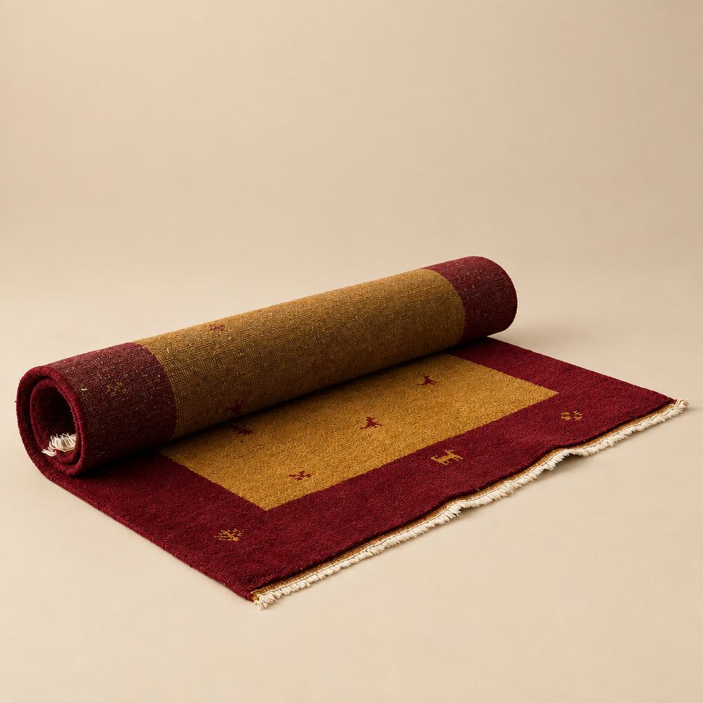 Tapis "Indo-Gabbeh" en laine par IKEA, 1990s