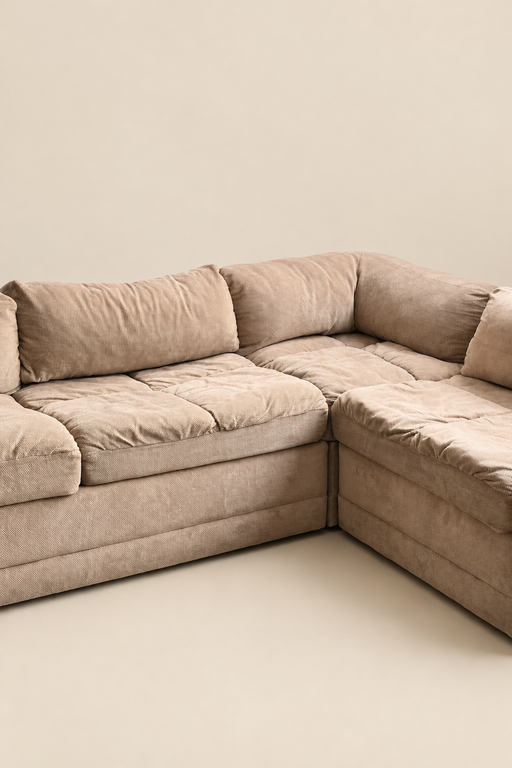 Sofa modulaire vintage 4 morceaux avec divan lit