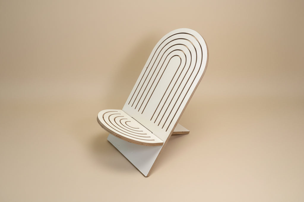 "Archway" chair by Sean Brown for Curves, made in Canada, 2021