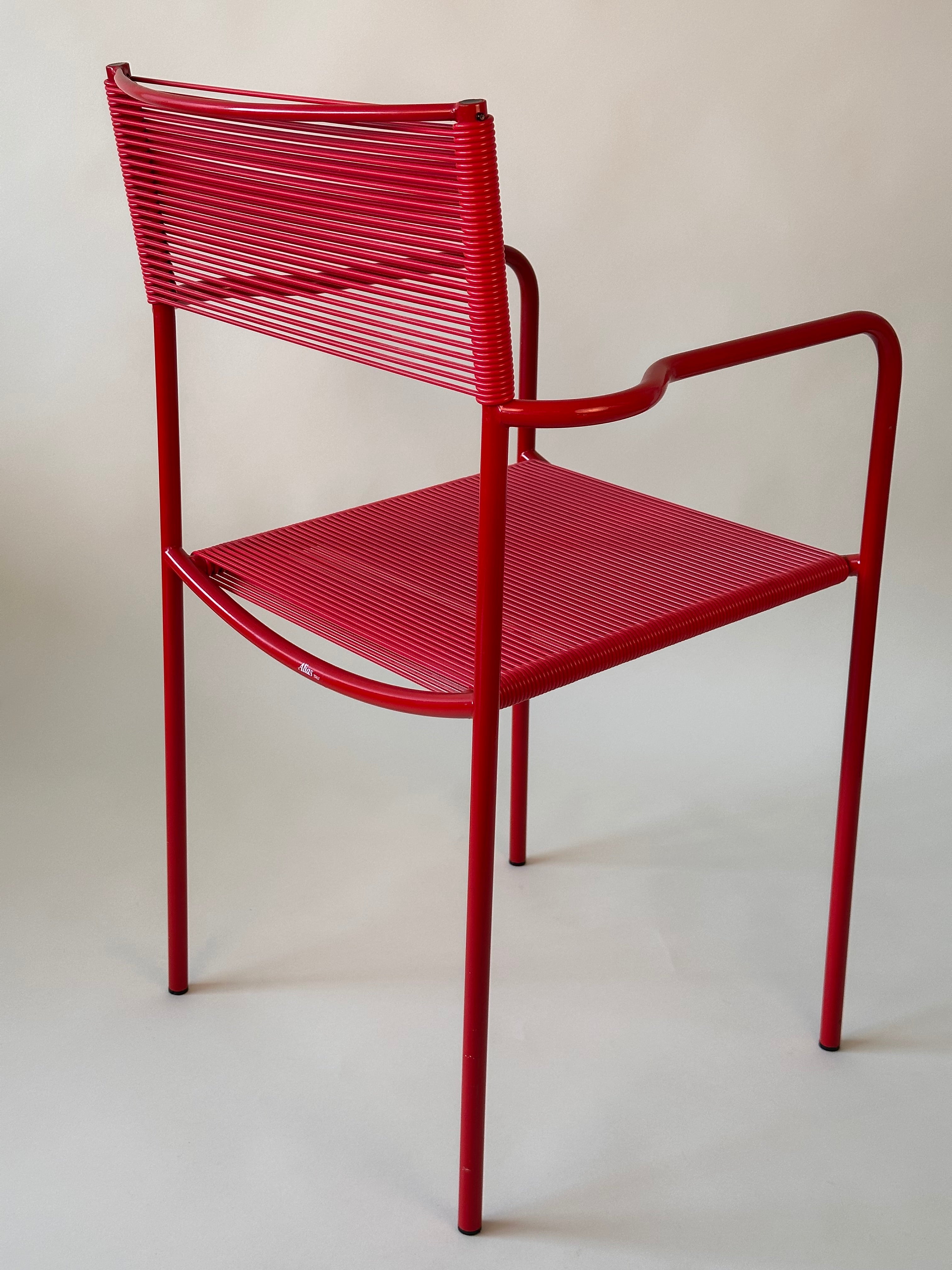 Set de 6 chaises spaghetti par Giandomenico Belotti pour Alias