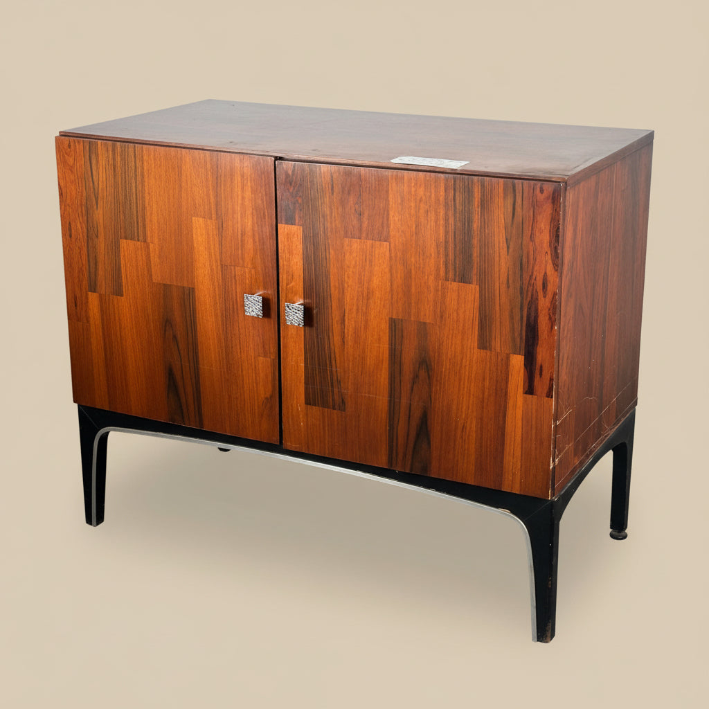 Rosewood sideboard by Henri Vallières, made in Quebec, 1970s