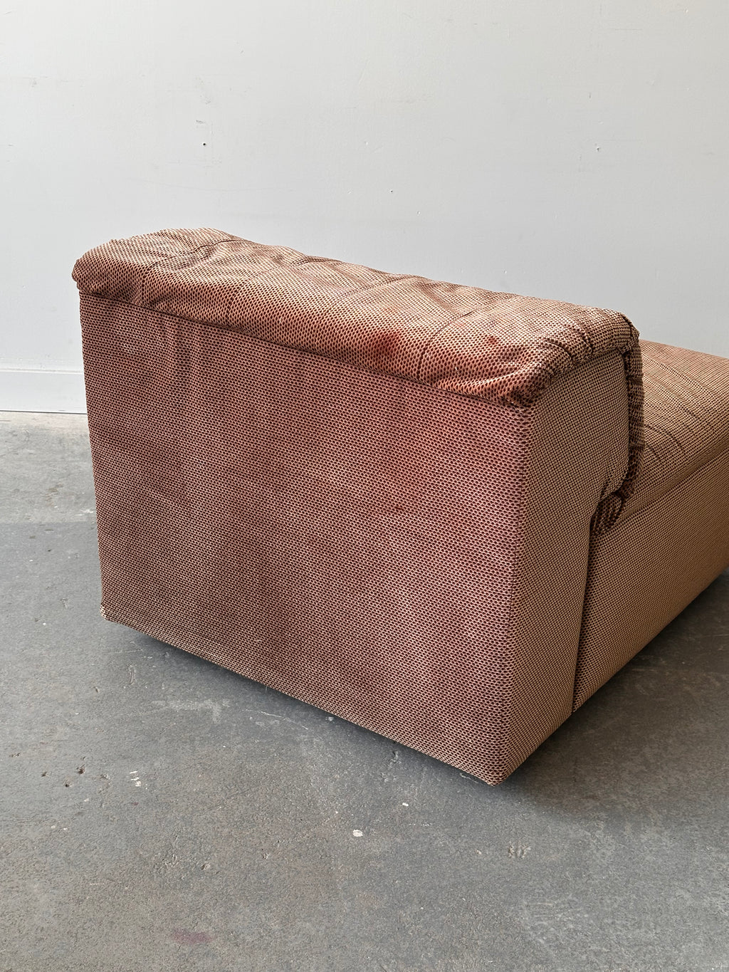 Vintage Roche bobois 7 morceaux brun chocolat, France 1970s