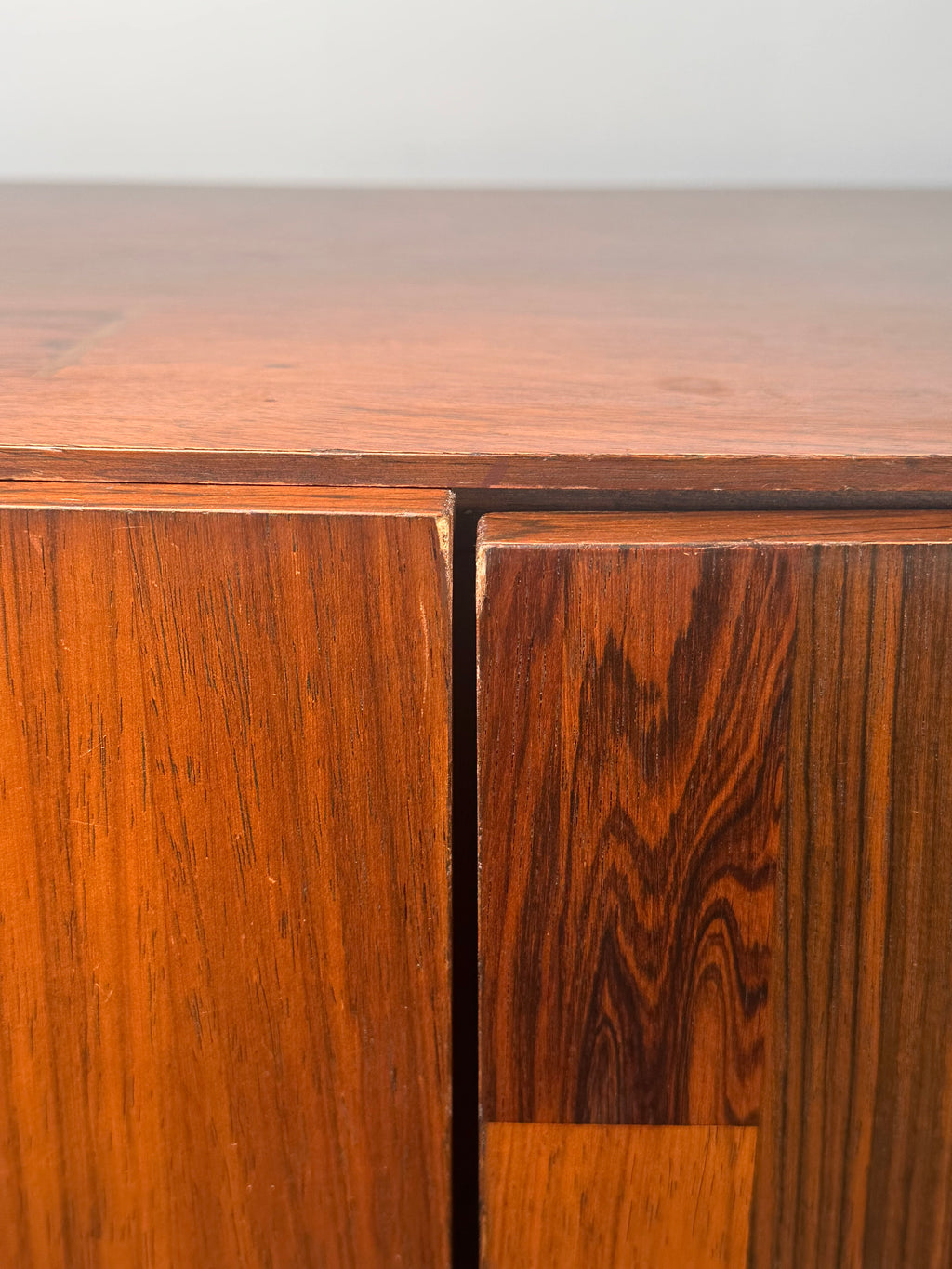 Rosewood sideboard by Henri Vallières, made in Quebec, 1970s