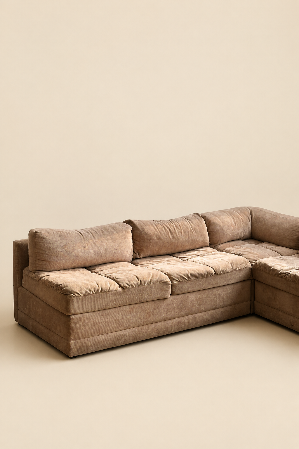 Sofa modulaire vintage 4 morceaux avec divan lit