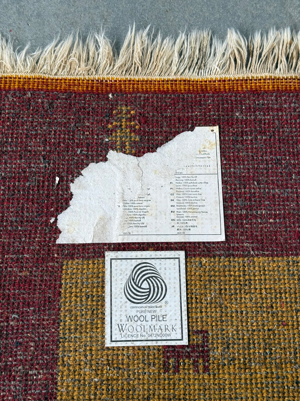 Tapis "Indo-Gabbeh" en laine par IKEA, 1990s