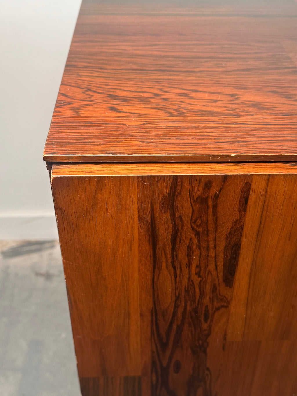Rosewood sideboard by Henri Vallières, made in Quebec, 1970s