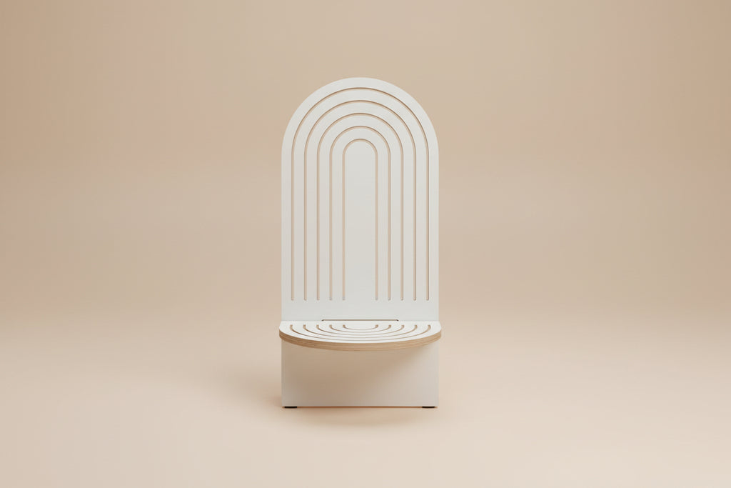 "Archway" chair by Sean Brown for Curves, made in Canada, 2021