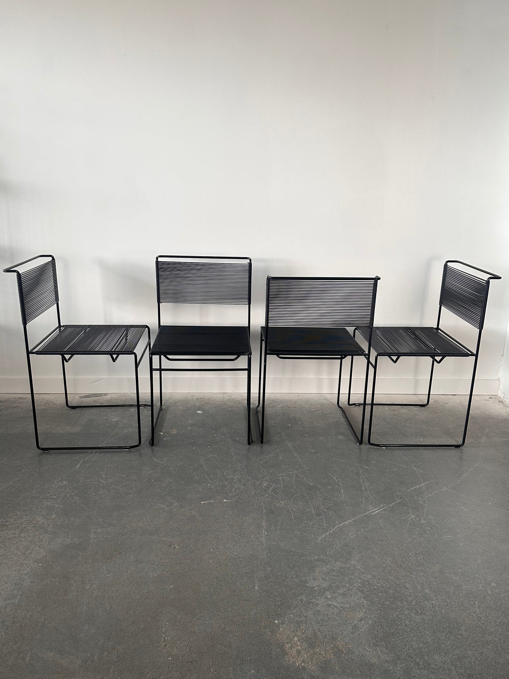 Set 4 Chaises SPAGHETTI par Giandomenico Belotti pour Fly Line, 1970 🇮🇹