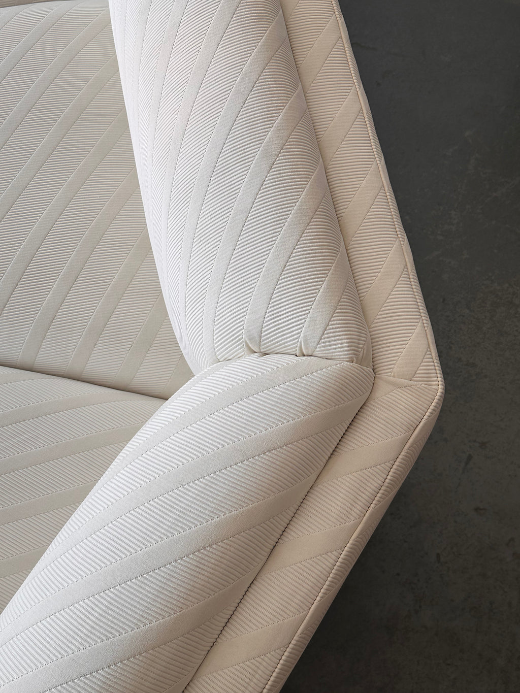 Divan modulaire blanc par Bernhardt