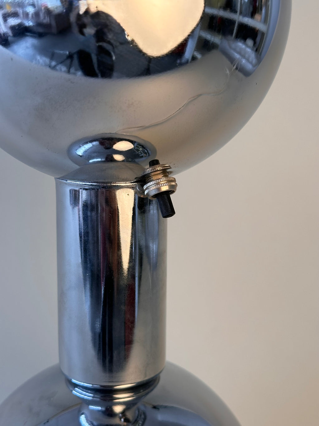 Lampe de table eyeball en chrome, 1970s
