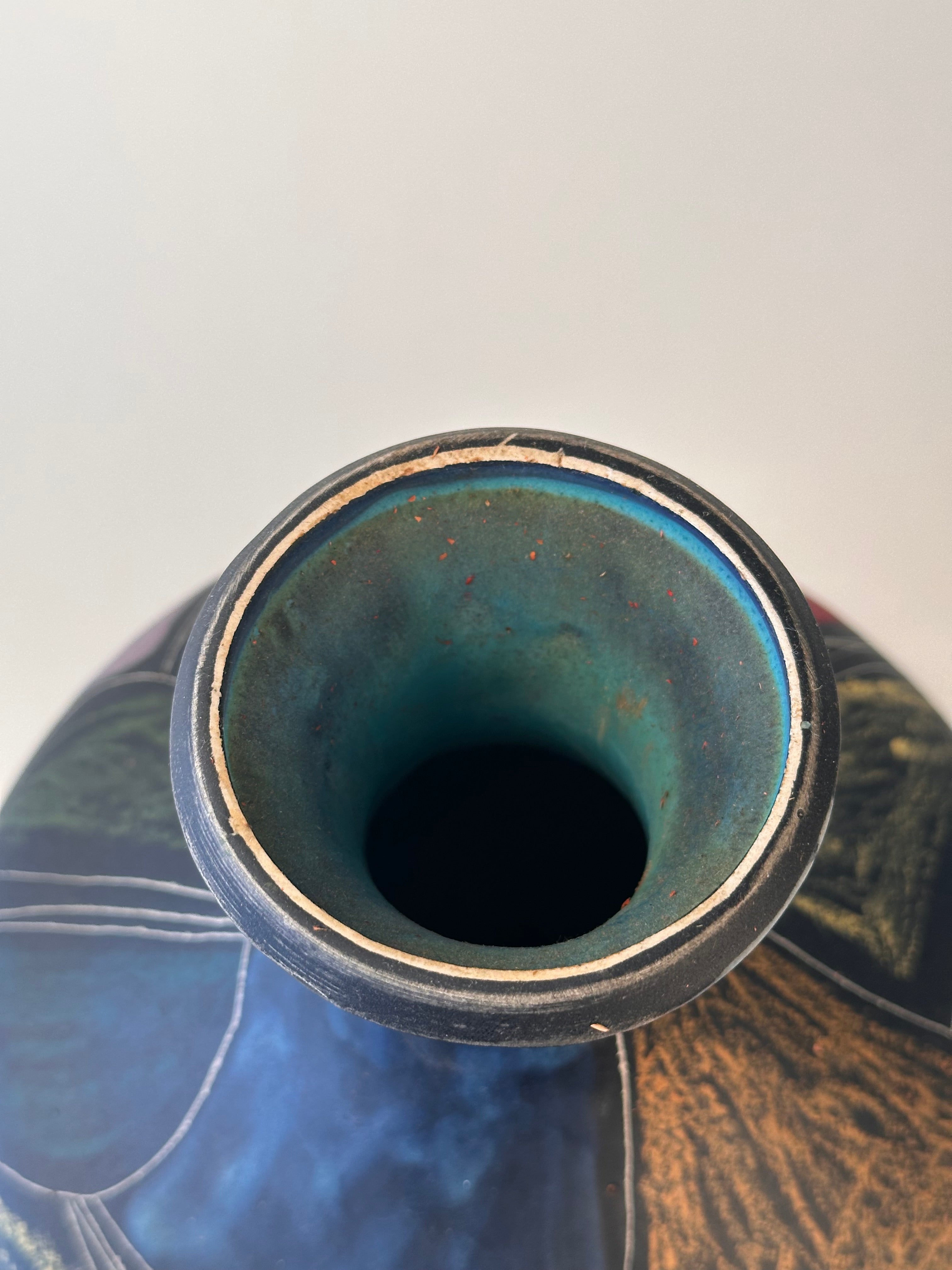 Vase en céramique dans le style de Marcello Fantoni, Italie