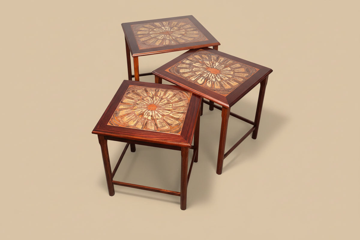 Tables gigognes par Møbelfabrikken Toften, Danemark, 1960s