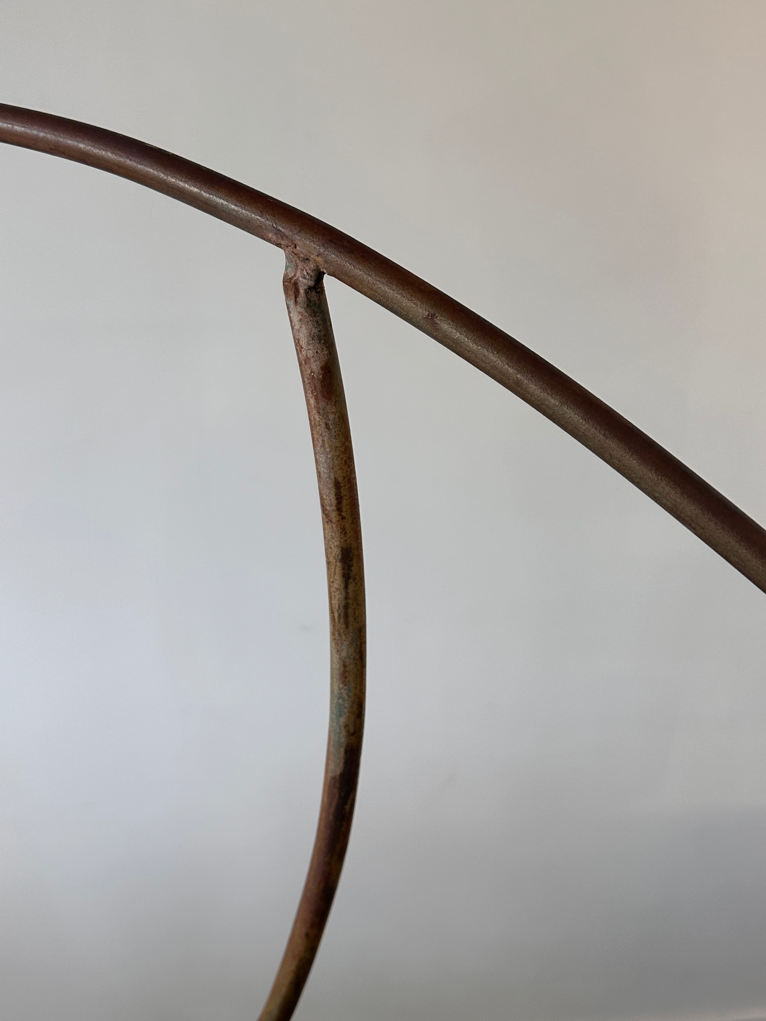 Banc « Nautilus Shell » vintage en fer forgé