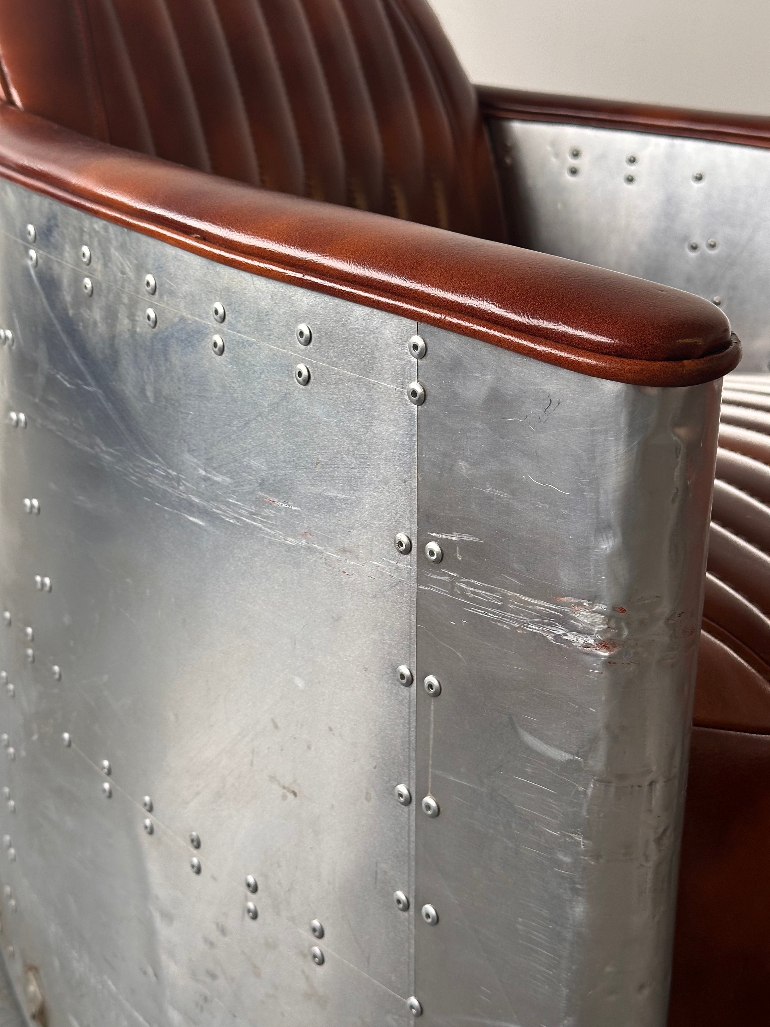 Chaise de lounge Aviateur en aluminium