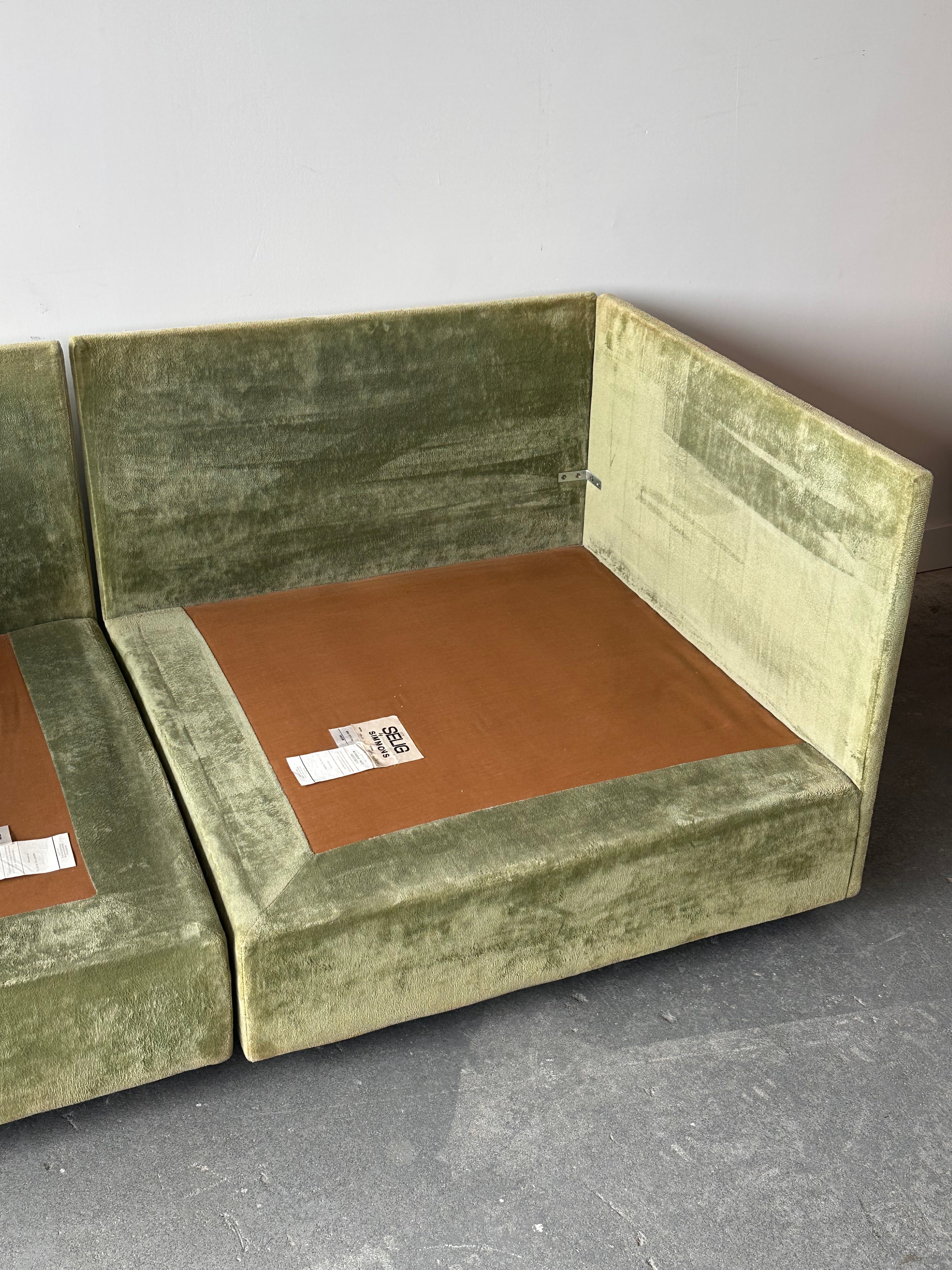 Canapé modulaire "Playpen" par Selig pour Simmons, 1970s