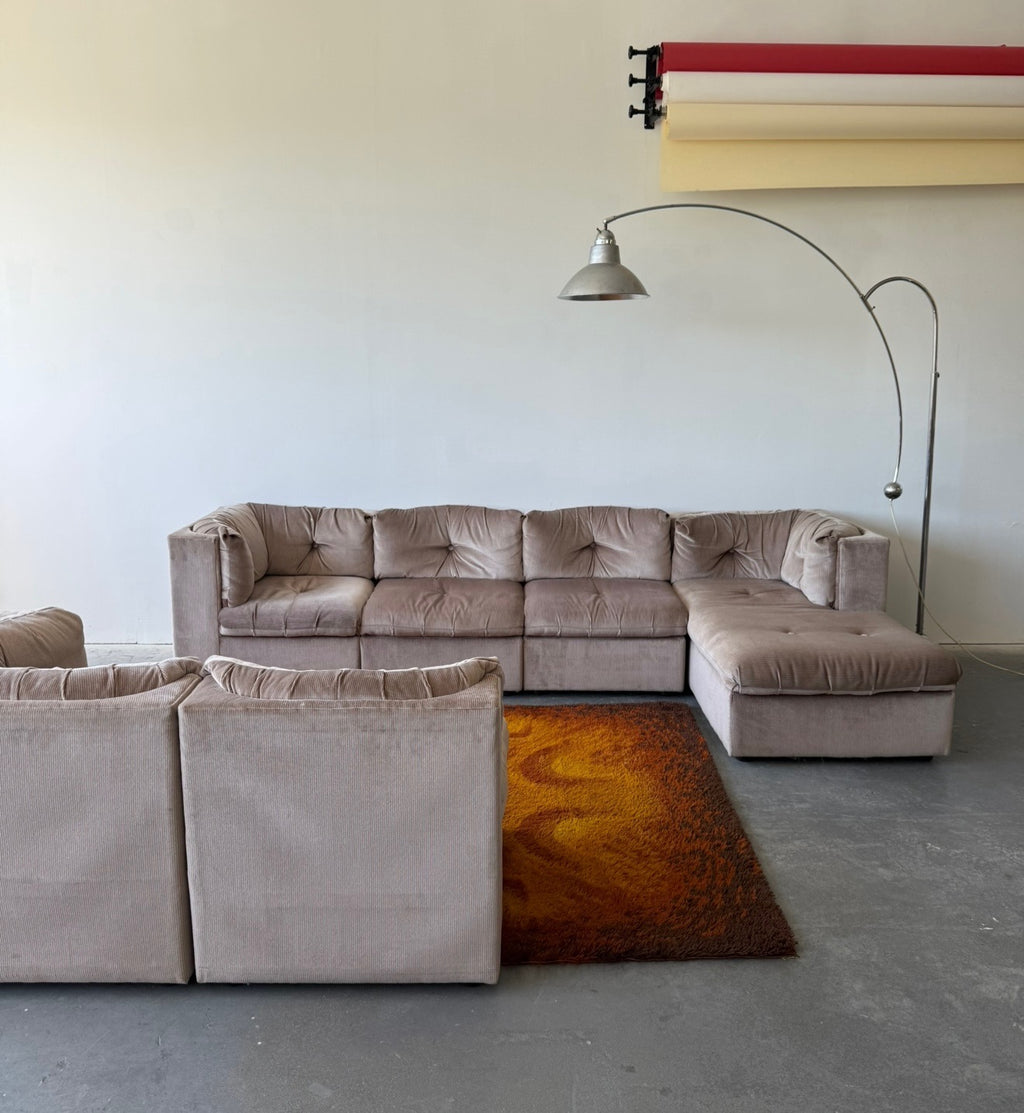 Divan modulaire vintage 6 morceaux par VicLine