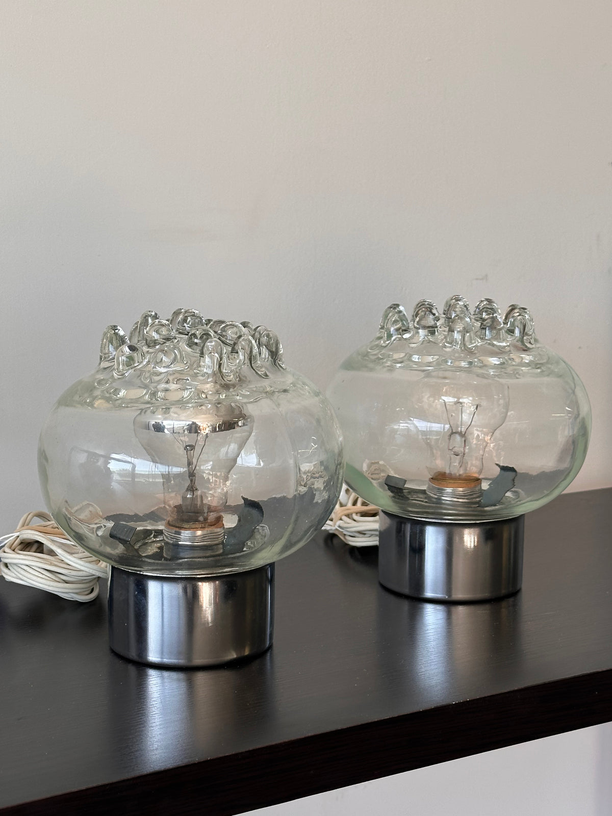Lampe de table en verre de Murano, 1970s