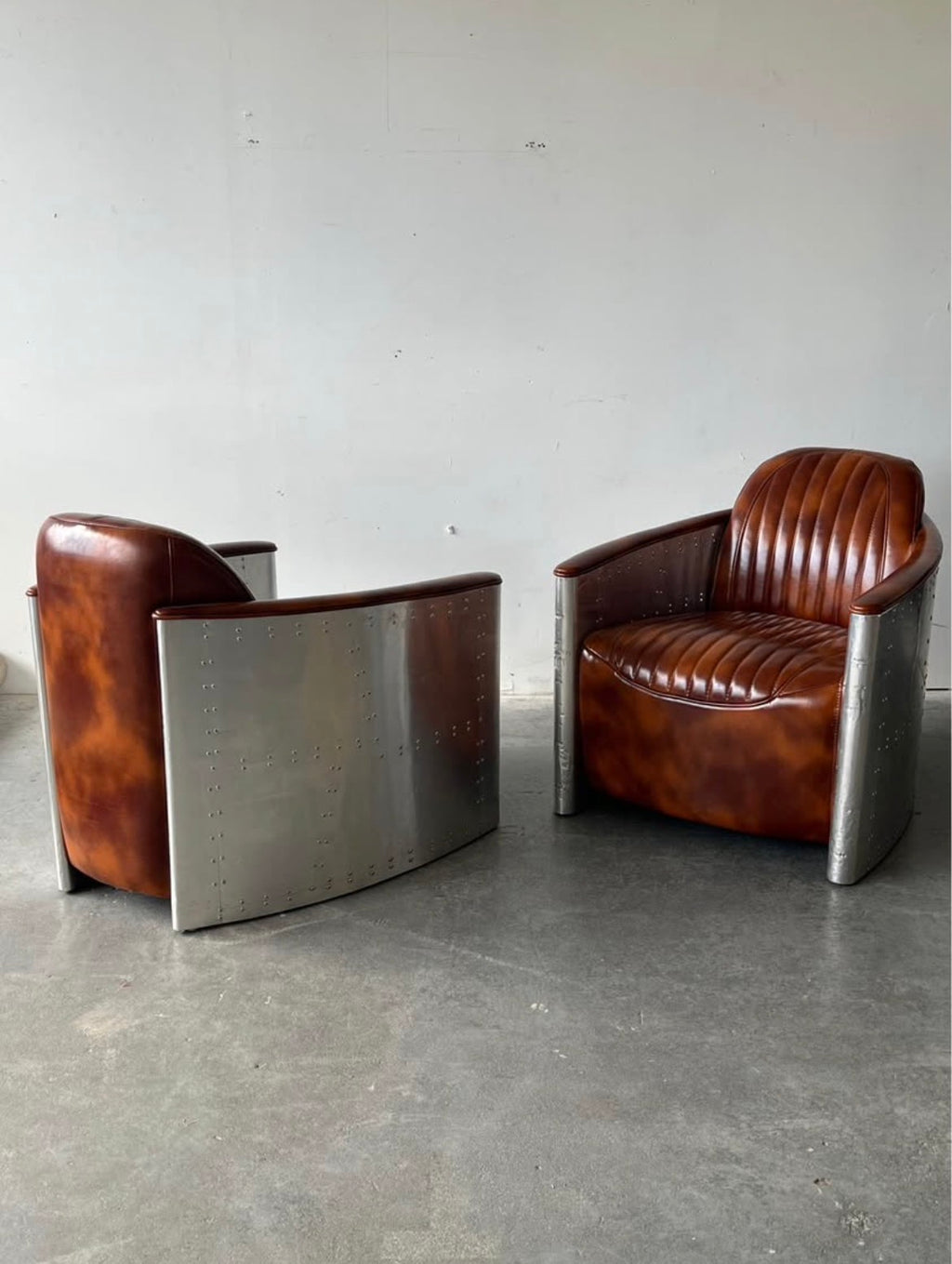 Chaise de lounge Aviateur en aluminium
