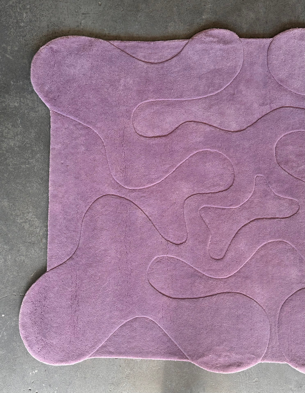 "Oops" rug by Mush Studios, in New Zealand wool, 2021