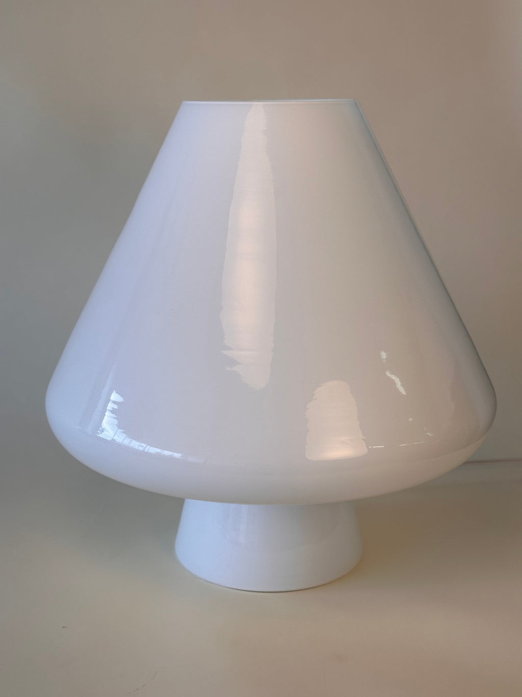 Lampe de table "champignon" en verre de Murano