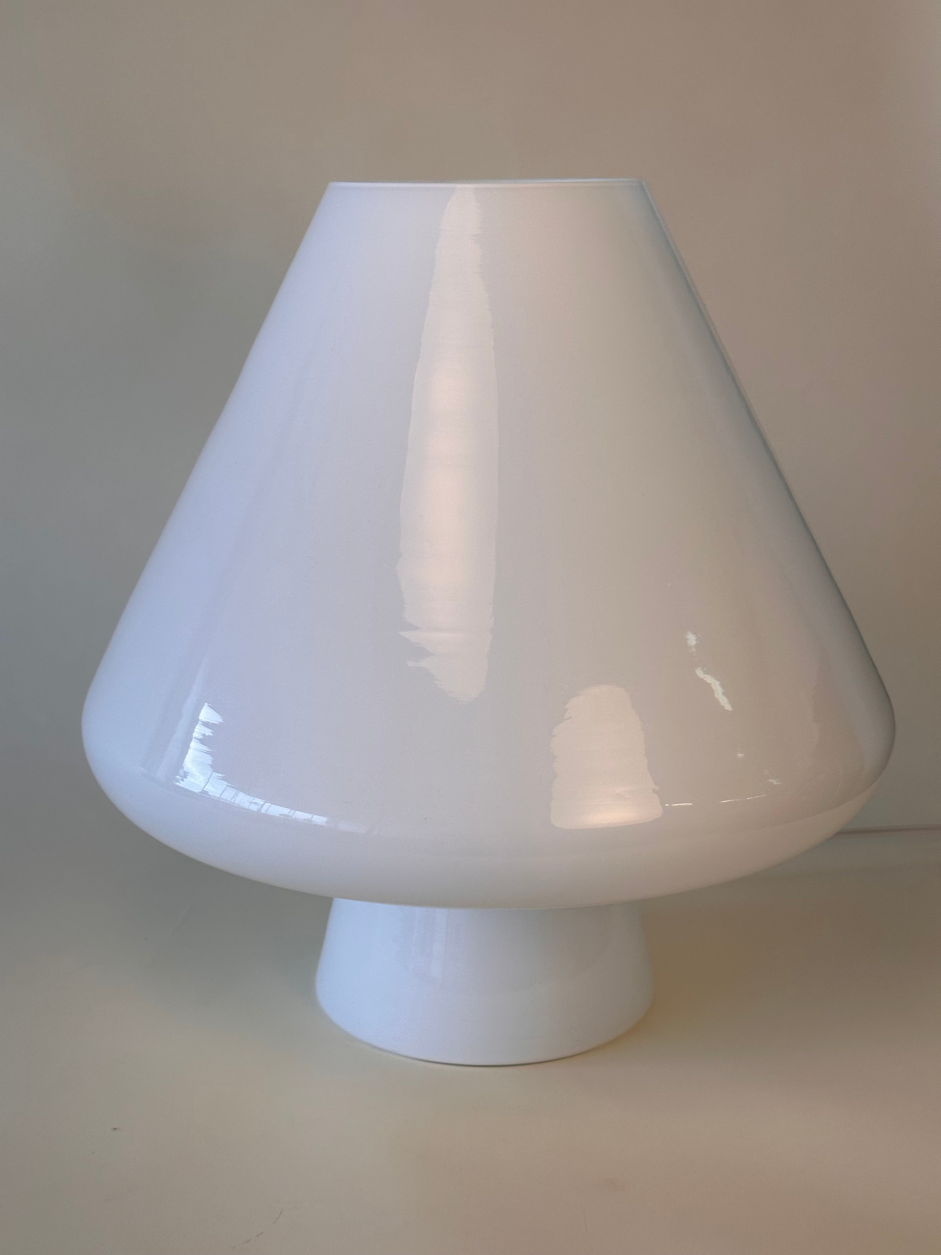 Lampe de table "champignon" en verre de Murano