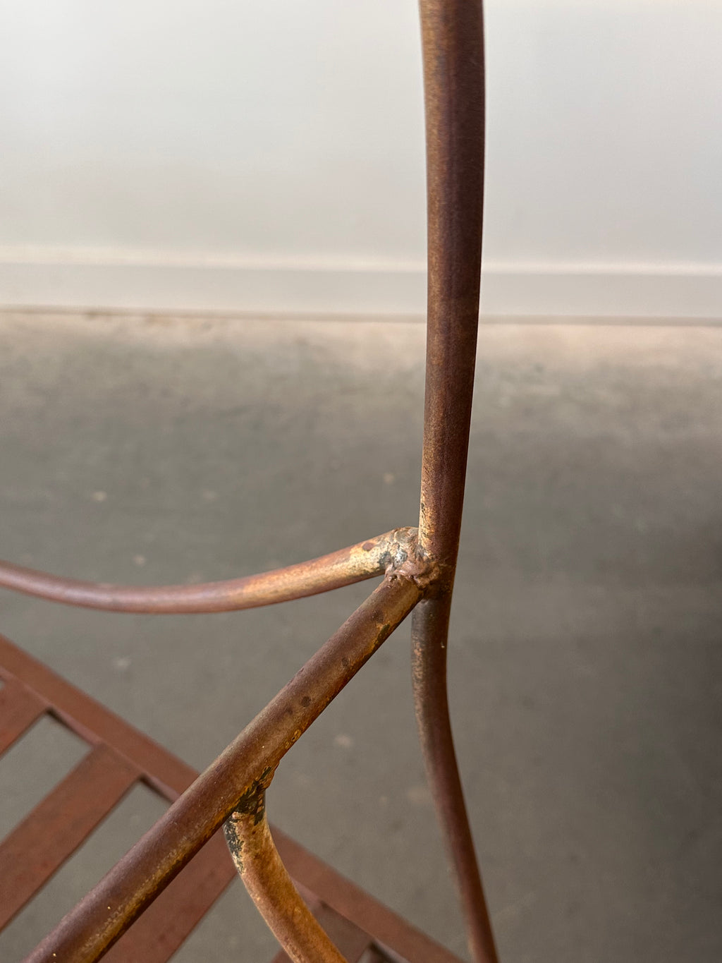 Banc « Nautilus Shell » vintage en fer forgé