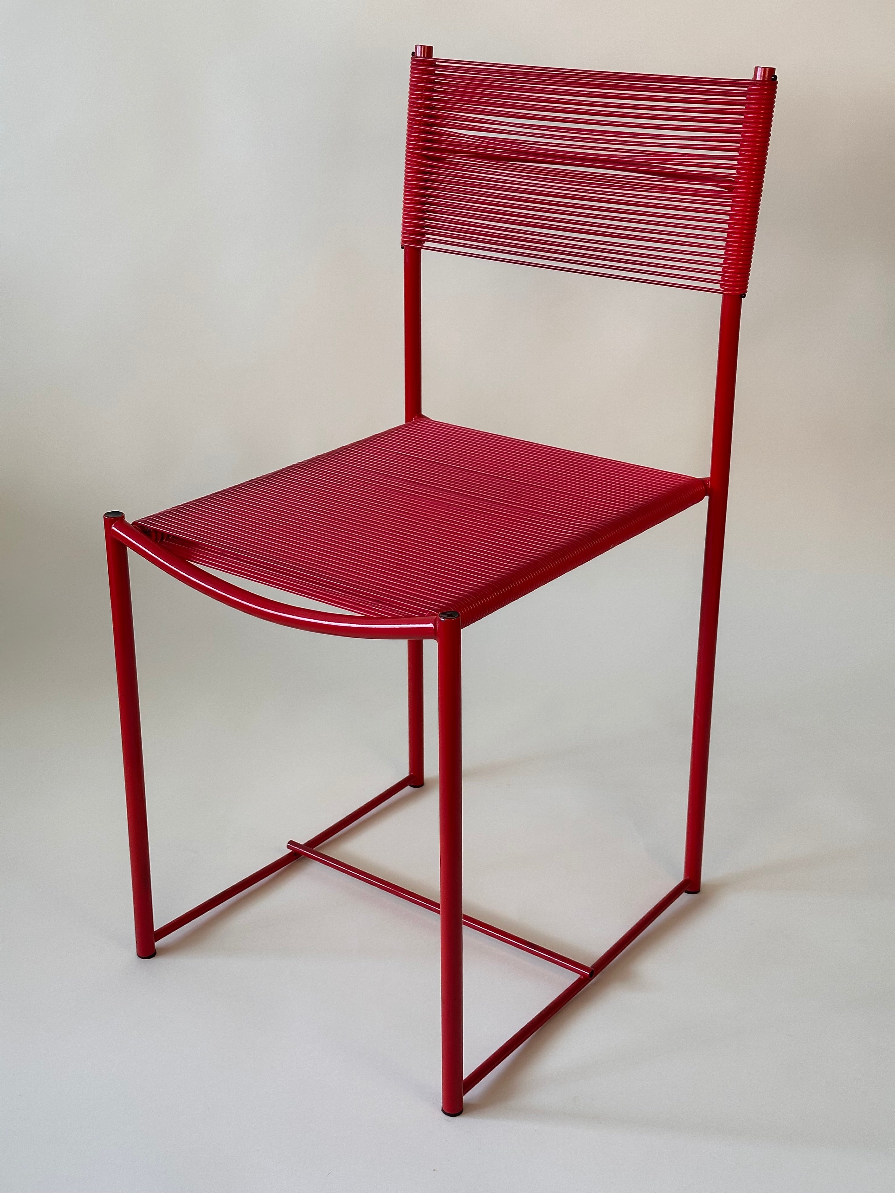 Set de 6 chaises spaghetti par Giandomenico Belotti pour Alias