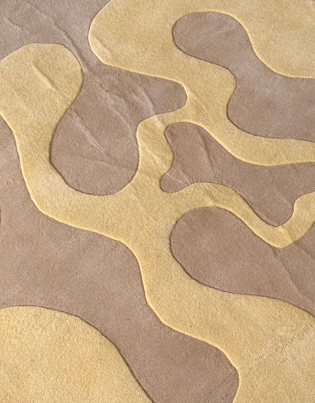 "Oops" rug by Mush Studios, in New Zealand wool, 2021