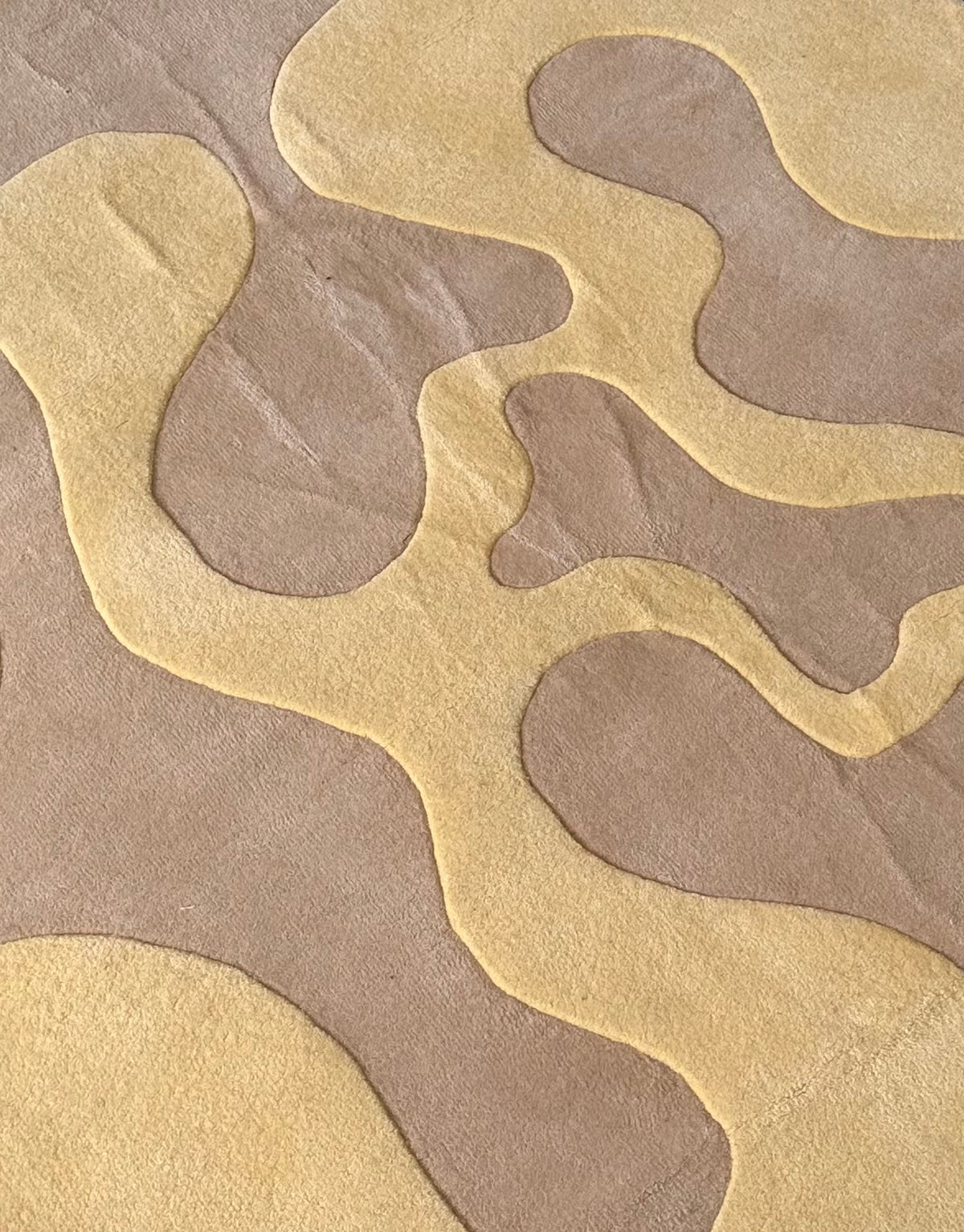 "Oops" rug by Mush Studios, in New Zealand wool, 2021