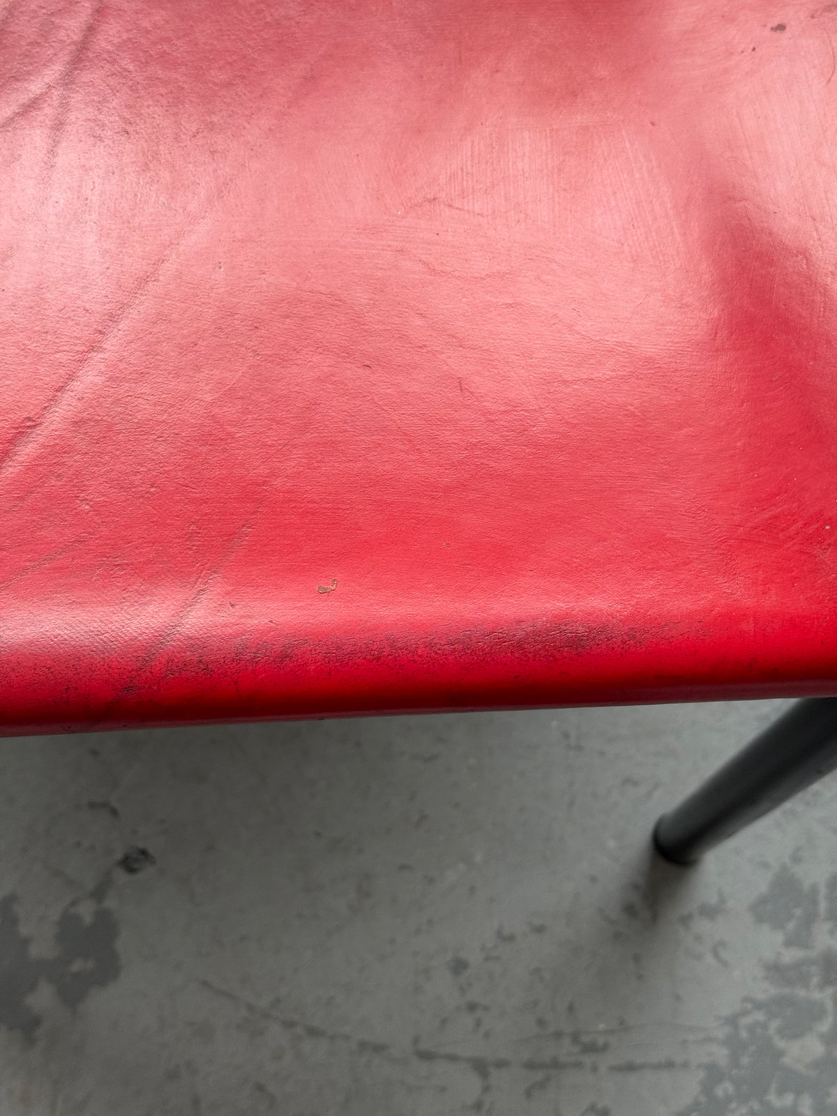 Chaise d’appoint en cuir véritable par Artelano, France 1980s