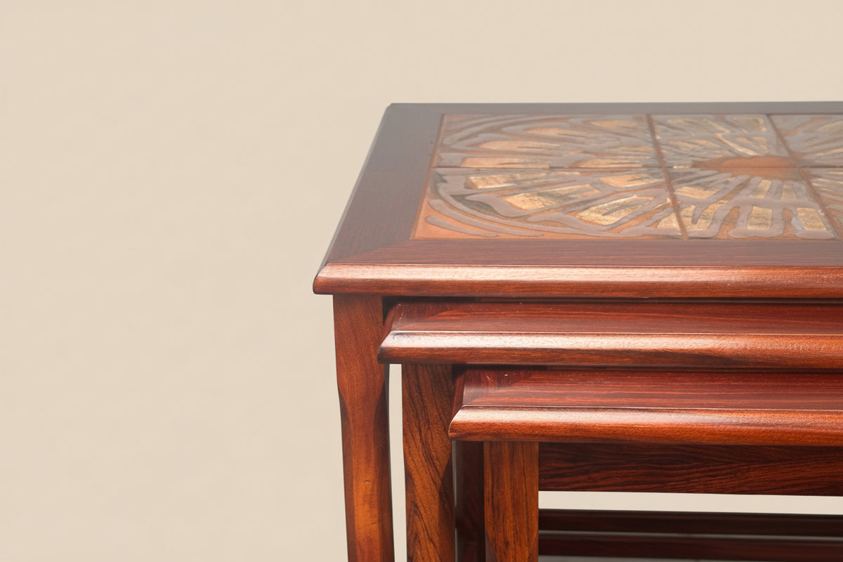 Tables gigognes par Møbelfabrikken Toften, Danemark, 1960s