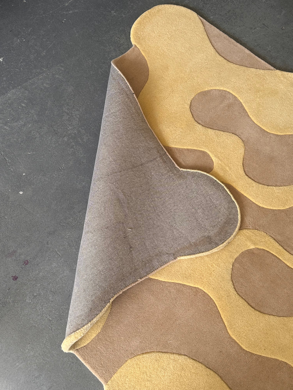 "Oops" rug by Mush Studios, in New Zealand wool, 2021
