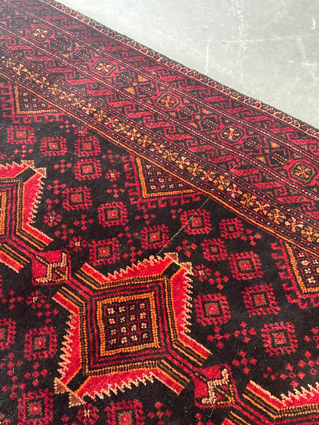Tapis vintage perse en longueur