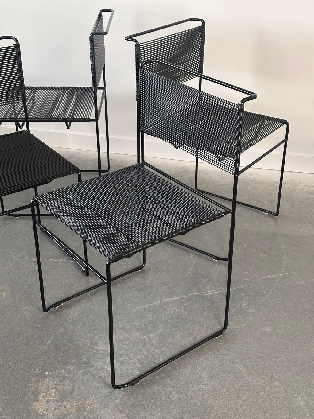 Set 4 Chaises SPAGHETTI par Giandomenico Belotti pour Fly Line, 1970 🇮🇹