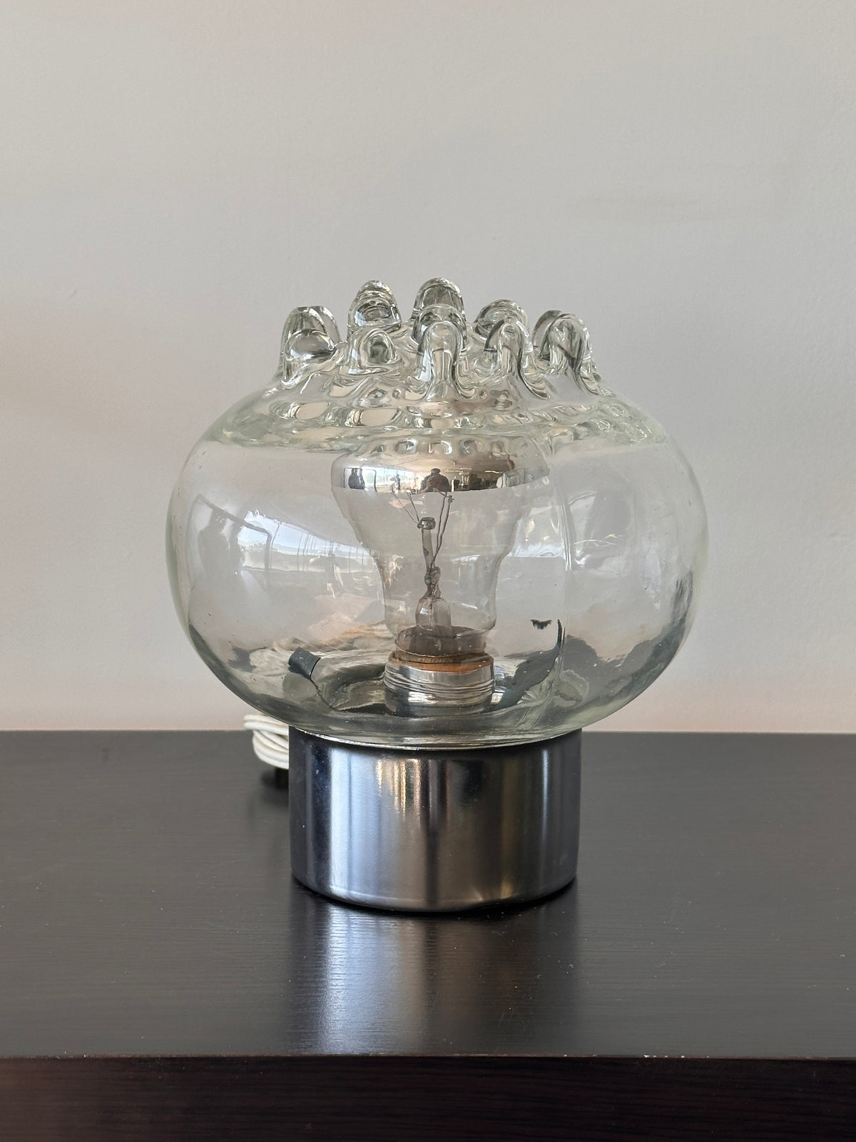 Lampe de table en verre de Murano, 1970s